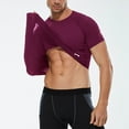 thumbnail image 1 of REZUOFI Mens Raglan Short Sleeve Compression Shirt Solid Quick Dry Tight for Training Sports, 1 of 5