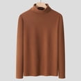 thumbnail image 1 of REZUOFI Mens Stand Collar Long Sleeve Knit Sweater Solid Color Warm Casual Loose for Winter Daily, 1 of 5