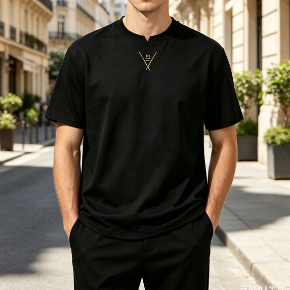 REZUOFI Mens Summer Lightweight Short Sleeve T Shirt Solid Breathable Relaxed Fit for Casual Daily