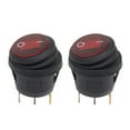 thumbnail image 1 of REd LED 12V 20A Car Boat ON/OFF Round Waterproof Rocker Toggle Switch, 1 of 6