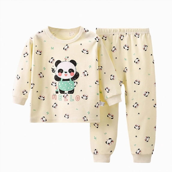 REgarm Baby Girl & Toddler Cotton Outfits, Size 3 6 12 Months 2T 3T 4T 5T, Cartoon Top and Pant 2Pcs Infant Fall Winter Clothing Set