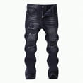 thumbnail image 1 of REgarm Boy's Skinny Fit Ripped Destroyed Distressed Slim Fashion Stretch Denim Jeans Pants (Dark Blue,11-12 Years), 1 of 5