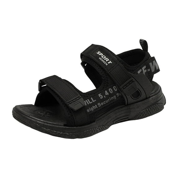 REgarm Boys Sandal Fashion Athletic Summer Sports Sandals Black,4(Little Kid/Big Kid)