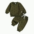 thumbnail image 1 of REgarm Christmas Outfit Toddler Baby Boy Girl Crewneck Pullover Christmas Tree Sweatshirt Jogger Pants 2Pcs Fall Winter Outfits,18-24 Months, 1 of 5
