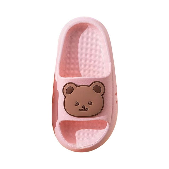 REgarm Cloud Slides for Kids Non-slip Sandals for Toddler Boys Girls Comfy Cushioned Thick Sole Shower Pool Cloud Slippers Summer Beach Water Shoes Indoor & Outdoor Pink,8.5