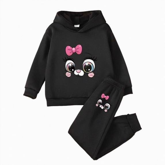 REgarm Kids & Toddler Girls Fall Winter Clothes Outfits Funny Letter Print 2T 3T 4T 5T 6T 7T Girls Hoodie Sweatshirt Pant Set