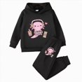 thumbnail image 1 of REgarm Kids & Toddler Girls Fall Winter Clothes Outfits Funny Letter Print 2T 3T 4T 5T 6T 7T Girls Hoodie Sweatshirt Pant Set, 1 of 4