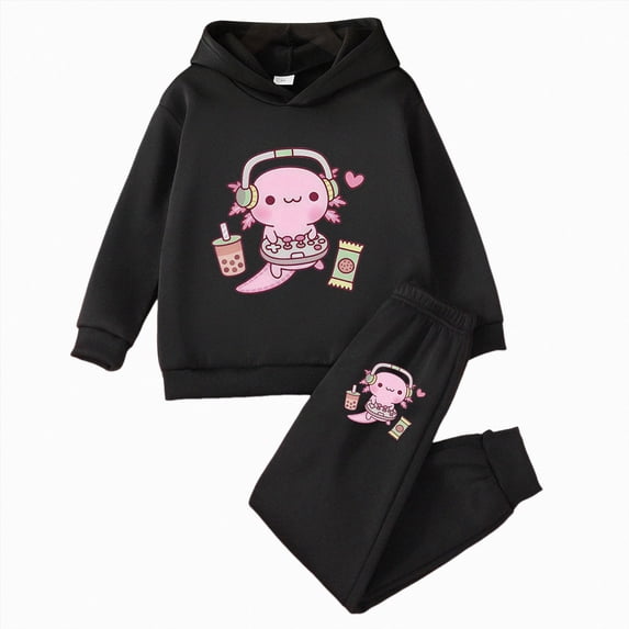 REgarm Kids & Toddler Girls Fall Winter Clothes Outfits Funny Letter Print 2T 3T 4T 5T 6T 7T Girls Hoodie Sweatshirt Pant Set