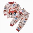 thumbnail image 1 of REgarm Toddler Baby Boy Clothes Long Sleeve Pullover Sweatshirt + Pants 2 Pcs Casual Dailywear & Loungewear Fall Winter Outfits Set 3 6 12 18 24 Months 3T 4T 5T, 1 of 4