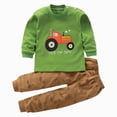 thumbnail image 1 of REgarm Toddler Baby Boy Clothes Long Sleeve Pullover Sweatshirt + Pants 2 Pcs Casual Dailywear & Loungewear Fall Winter Outfits Set 3 6 12 Months 1T 2T 3T 4T 5T, 1 of 6
