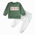 thumbnail image 1 of REgarm Toddler Baby Christmas Outfit Boy Girl Fall Winter Clothes Santa Long Sleeve Crewneck Sweatshirts + Pants Clothing Sets,6-12 Months, 1 of 7