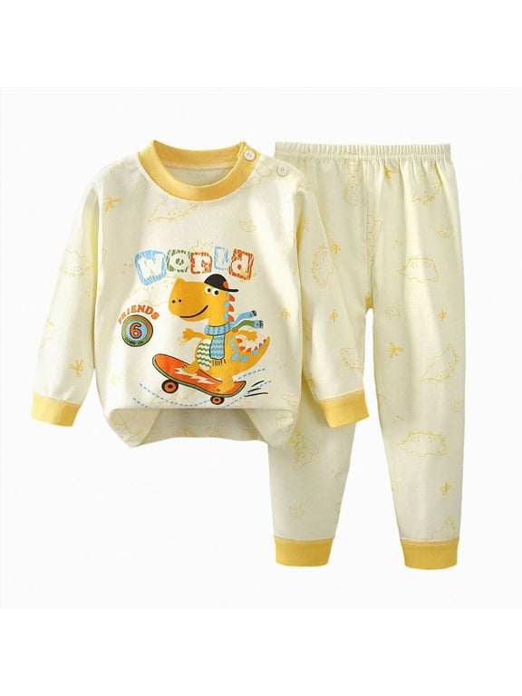 Toddler Kid Boy Fall Winter Clothes 2pcs Cotton Graphic Long Sleeve Sweatshirt Tops Casual Joggers Pants Outfits Set Casual Baby Boy's Clothing