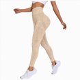 thumbnail image 1 of REgarm Workout Ribbed Seamless Leggings for Women High Waist Tummy Control Gym Leggings Athletic Yoga Pants Brown,XS, 1 of 4
