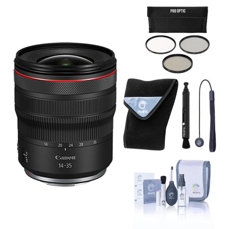 Canon RF 14-35mm f/4 L IS USM Lens, Bundle with ProOptic 77mm Filter Kit, Lens Cleaner, Lens Cap Tether, Cleaning Kit, Lens Wrap price history and forecast - Canon 4857C002 AM