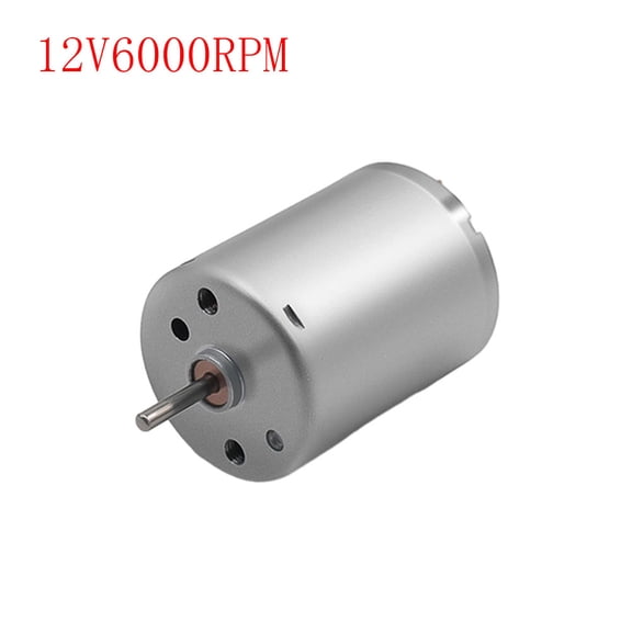 RF-370 DC Gear Motor,RF-370 DC Deceleration Motor High Power High Speed DC Motor 6V 12V 24V 6000RPM 8500RPM Speed Adjustable DC Motor Long Life Time