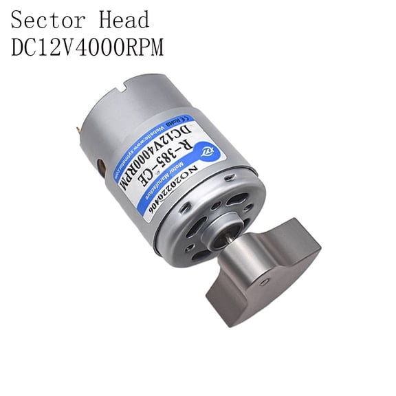 RF-385 Mini DC Vibration Motor - 12V/24V 4000-8000RPM Speed Adjustable, Forward/Reversal with Round/Sector Head
