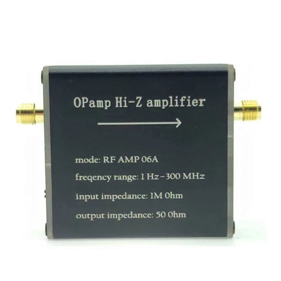 AMP 06A 1Hz-300MHZ 50 Ohm High Impedance Amplifier is Suitable for Donut Antenna Impedance Conversion Devices