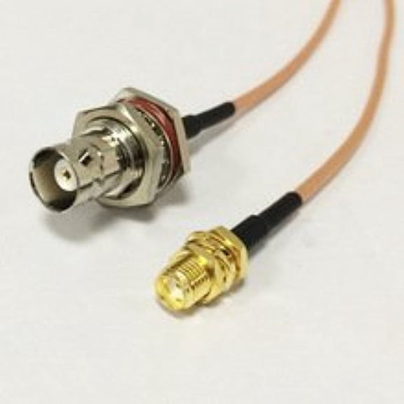 RF Antenna Cable With SMA Female Bulkhead Switch BNC Female Bulkhead Chassis Pigtail RG316 15CM High Quality Ships Quickly From USA
