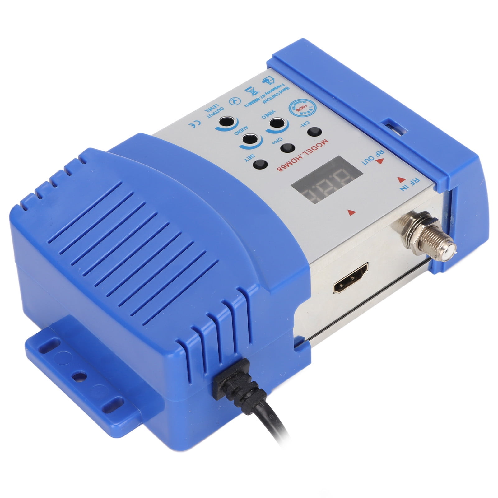 RF Demodulator, Distance RF Modulator Portable 4W AC 90240V For TV