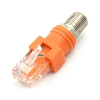 RF Female To RJ 45 Male Coaxial Coupler Adapter 8 Stitches RJ 45 To RF Connector F-RJ45 Adapter 44*15*15mm