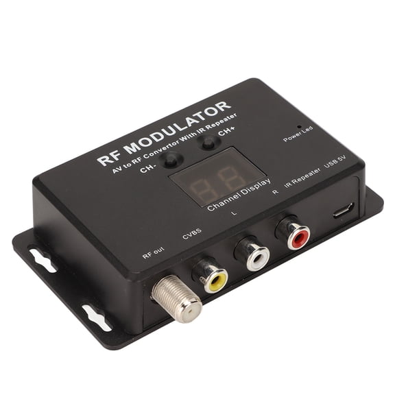 RF Modulator Professional PAL NTSC 21 Channel AV to RF Converter for Set Top Box DVR DVD
