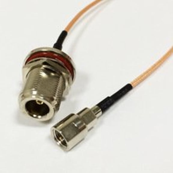 RF N Switch FME Pigtail Cable N Female bulkhead Connector Switch FME Male straight Connector RG316 Cable 15cm 6" High Quality Ships Quickly From USA