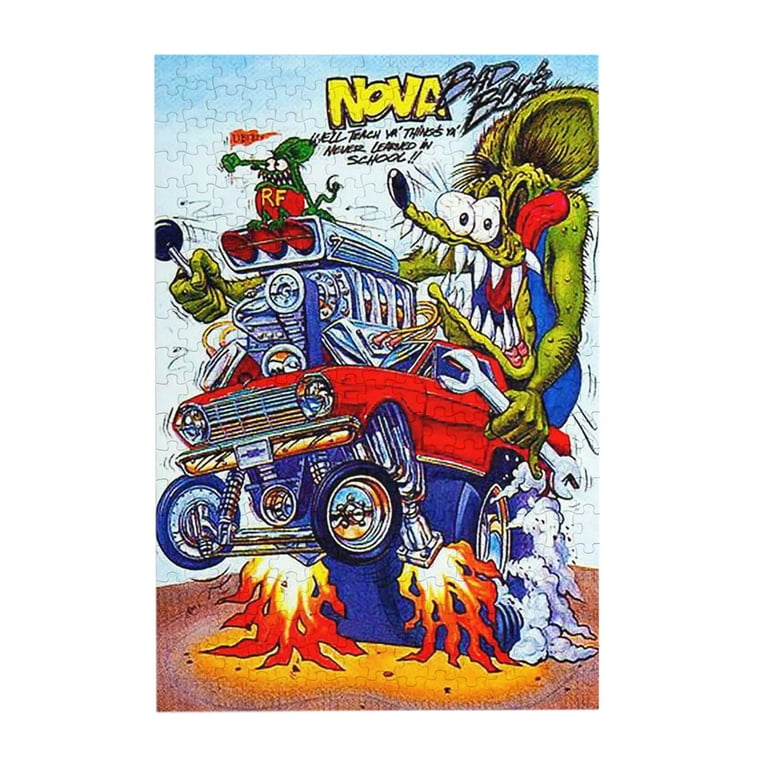 RF Rat Fink Wooden Jigsaw Puzzle for Adults 300 Piece Puzzle Thick