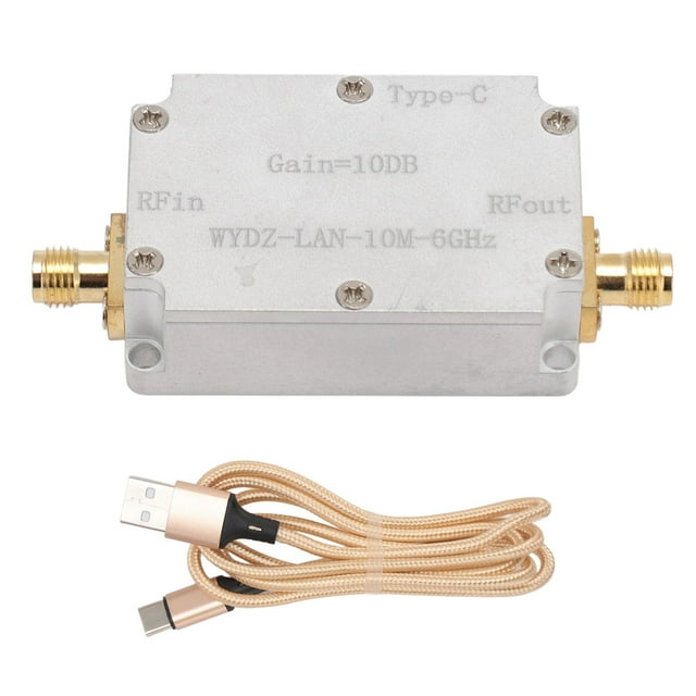 RF Signal Amplifier 10dB High Gain Low Noise 10MHZ? 6GHZ Broadband Amplifier for Receiver System