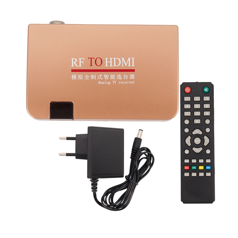 RF To Converter Adapter Analog Receiver Analog TV Box Digital Box EU
