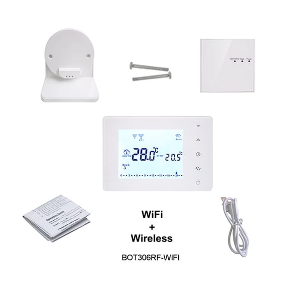 RF Wireless Thermostat Wifi Smart Temperature Controller For Gas Boiler Actuator Room Heating Work ,Easy to Operate
