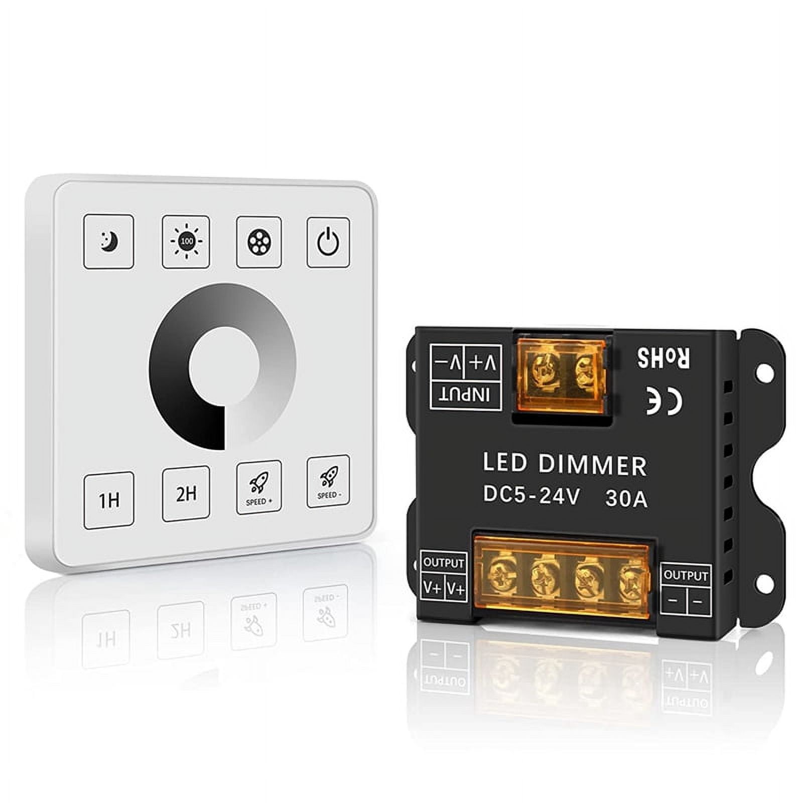 Wireless Wall- Mounted Touch Panel Dimmer Control for DC5-24V 30A ...