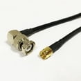 thumbnail image 1 of RF Wireless patch leads cable SMA Male To BNC Male right angle adapter RG58 50CM NEW High Quality Ships Quickly From USA, 1 of 2