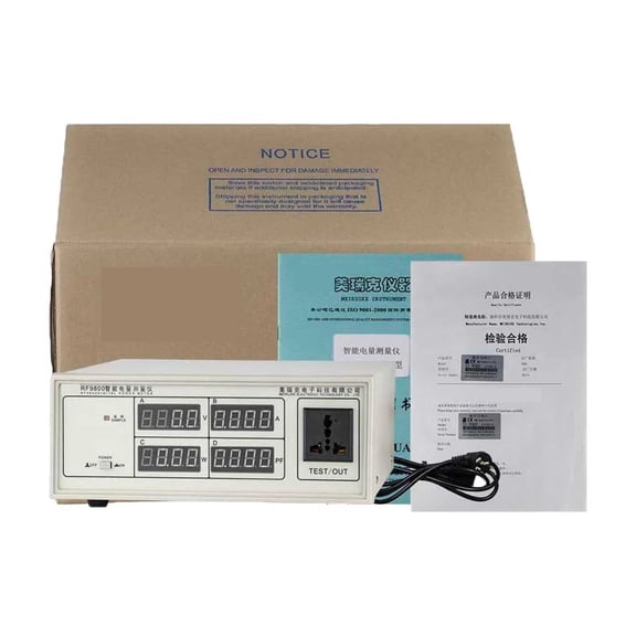RF9800 Digital Power Meter Digital Wattmeter Power Energy Meter 600V 20A