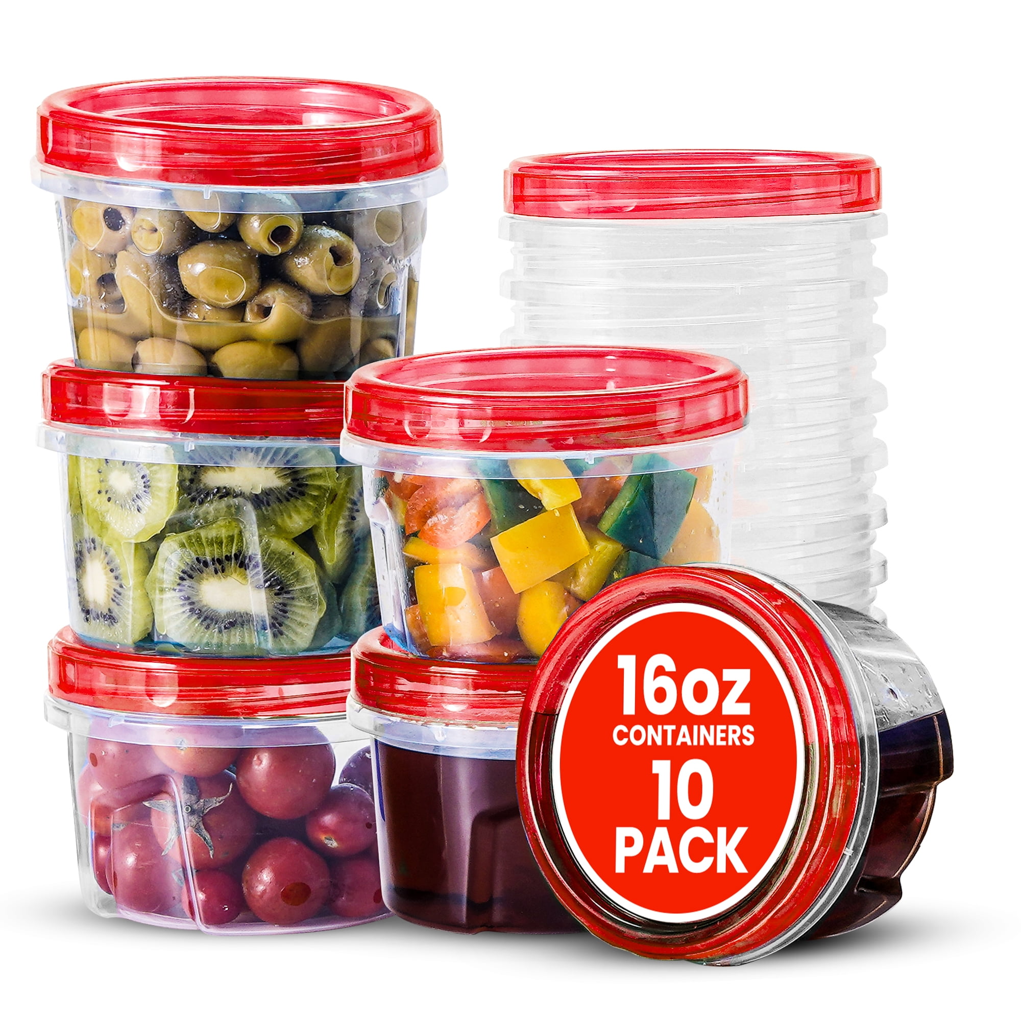 16 oz. Deli Containers with Lids - 240 Pack