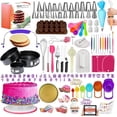 thumbnail image 1 of RFAQK 700 PCS  Cake Decorating Kit for Baking-Cake Decorating Supplies with Springform Pans,Cake Leveler,Cake Turntable, Piping Bags with Numbered Tips,Icing Spatulas, Fondant Tools and More, 1 of 6