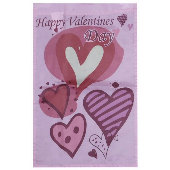 RFCO 28x40 Happy Valentine's Day III Cartoon 100D Poly Nylon Boat Flag Sleeve