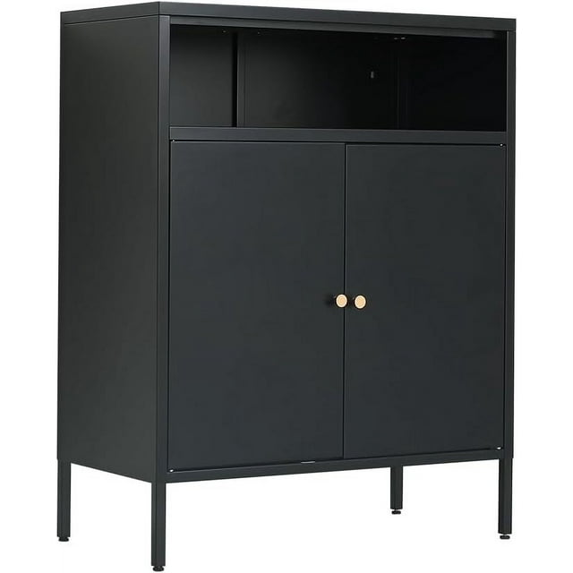 RFCUIBIJ Metal Accent Cabinet Sideboard Buffet Cabinet for Living Room ...