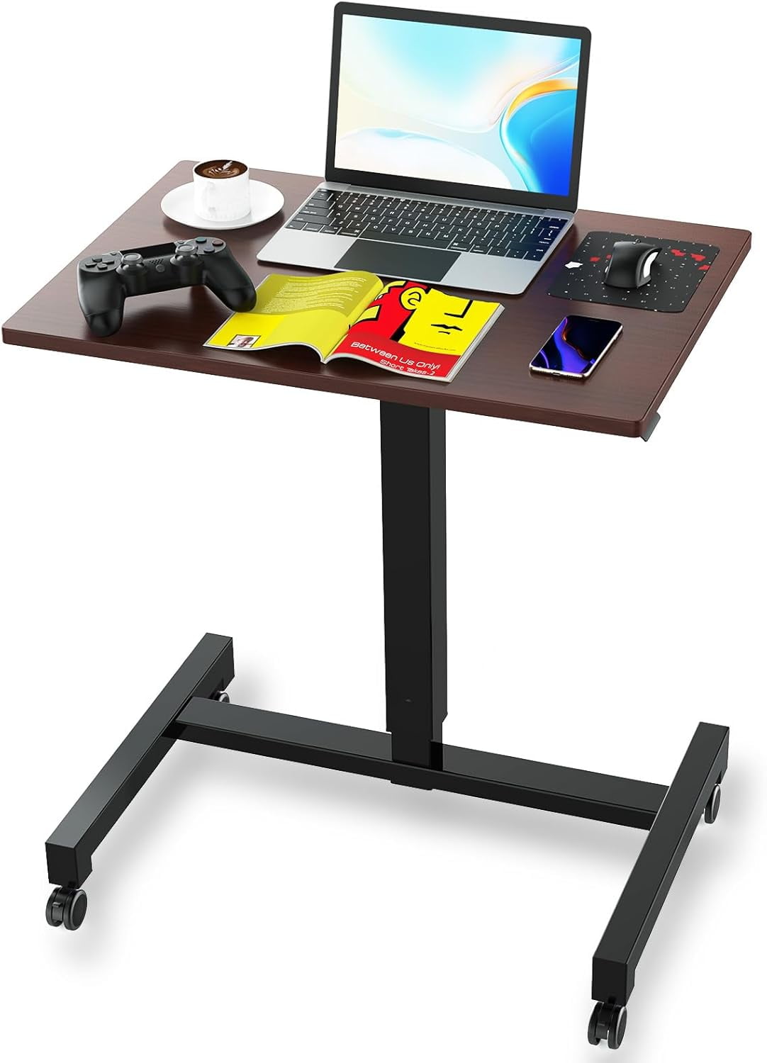 RFCUIBIJ Mobile Standing Desk 29.1 x 19 Inch Small Adjustable Desk ...