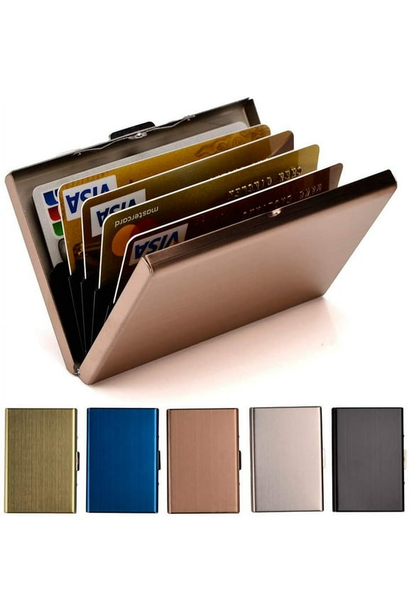RFID Blocking Aluminum Wallet - Waterproof, Durable, and Secure Credit Card Protector for Men and Women