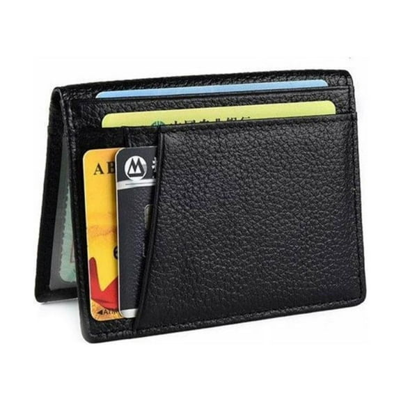 RFID Blocking Bifold Credit Card ID Holder PU Leather Wallet for Men & Women