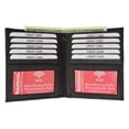 thumbnail image 1 of RFID Blocking Bifold Hipster Credit Card Wallet Premium Lambskin Leather RFID P 1502 (C) Brown, 1 of 10
