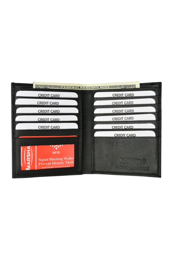 RFID Blocking Bifold Hipster Credit Card Wallet Premium Lambskin Leather RFID P 2502 (C)