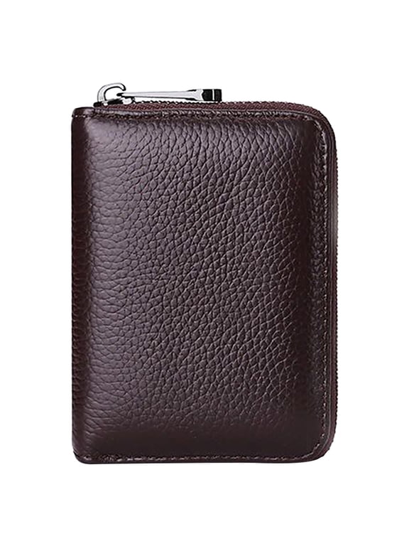 RFID Blocking Card Holder – Ngheia Multi-Slot Leather Wallet for Driver's License, Lightweight Anti-Brush Design for Security, Spring Organization Essential (Style B)
