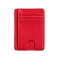 thumbnail image 1 of RFID Blocking Card Holder Slim Credit Card Case with Multiple Slots Durable PU Leather Anti-Skimming ID Card Wallet and Business Card Pouch with Button Closure Case, 1 of 5