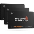 RFID Blocking Cards 3 Pack - Slim SafeCard NFC Wallet Protector for ...