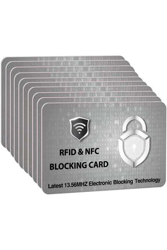 RFID Blocking Cards Protect Your Entire Wallet, Purse, and Cards from NFC Contactless  Wallet for Men & Women- PL  (10 Pcs )