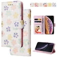 thumbnail image 1 of RFID Blocking Case For iPhone 15 Wallet Case for Women with Credit Card Holder, Cute Pattern Flower Designed Hand Strap Flip PU Leather Stand For iPhone 15, Flowers Blossoming, 1 of 8