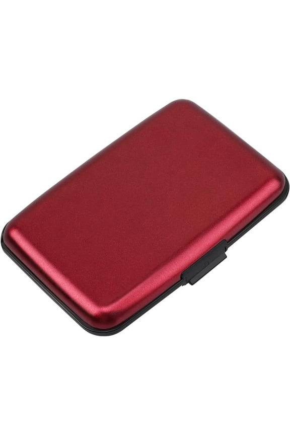 RFID Blocking Credit Card Holder,Mini Aluminum Slim Hard Card Holders Metal Wallet for Men or Women