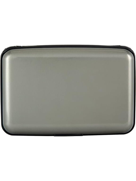 Aluminum ID Case Hard Shell Business Card Holders Metal Wallet for Men or Women (Pack of 1)