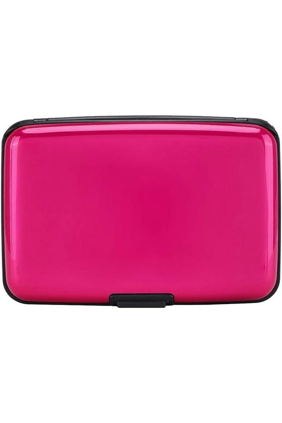 RFID Blocking Credit Card Protector Aluminum ID Case Hard Shell Business Card Holders Metal Wallet for Men or Women (Pack of 1)